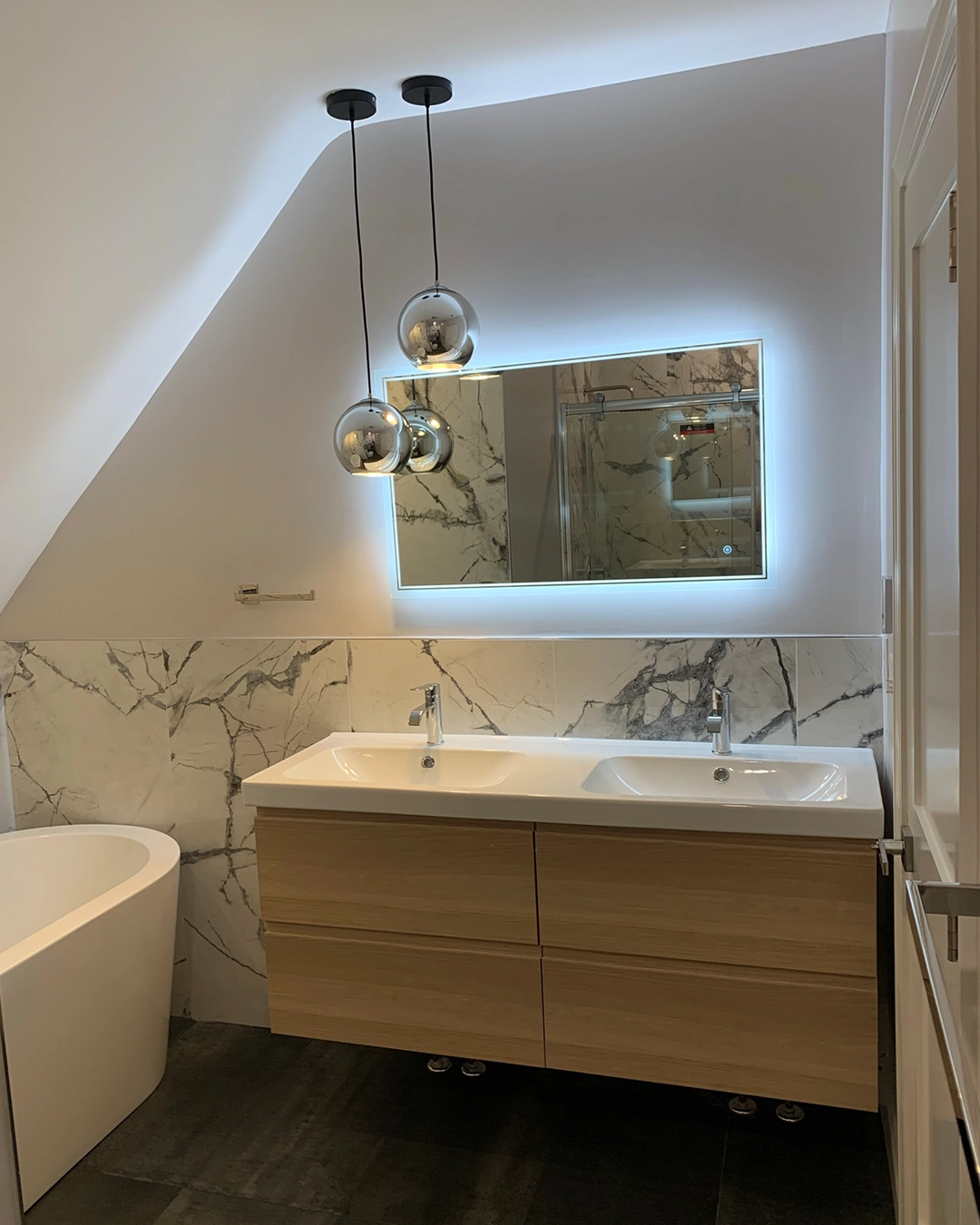 Bathroom remodeling project by B&L Remodeling